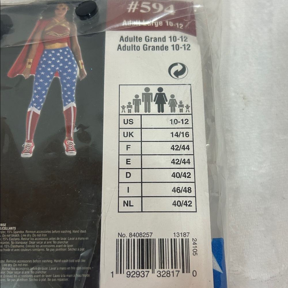 Wonder Woman DC Comics Costume for Women. NIP - Picture 7 of 8
